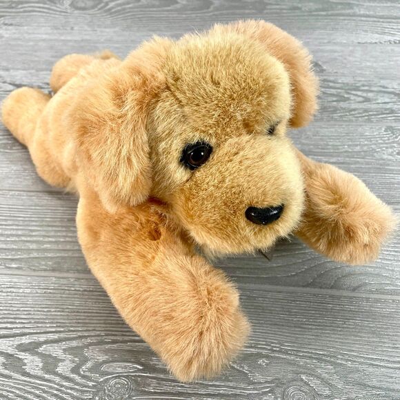 Vintage 1991 Dakin Dog Hand Puppet 17in Plush Golden Retriever Yellow Labrador - Picture 1 of 12
